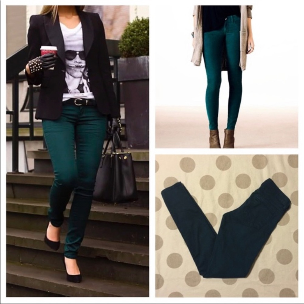 🔥Gorgeous‎ Flying Monkey Teal Skinny Jeans